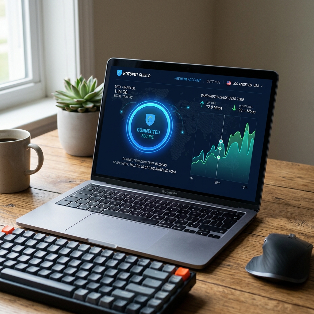 Hotspot Shield Desktop Interface