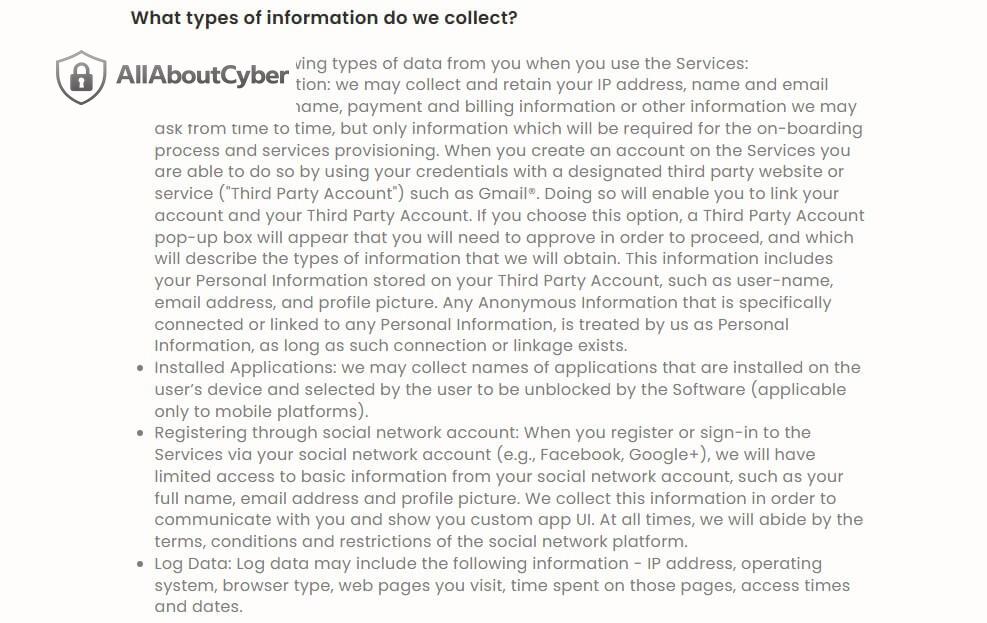Hola VPN Privacy Policy Log