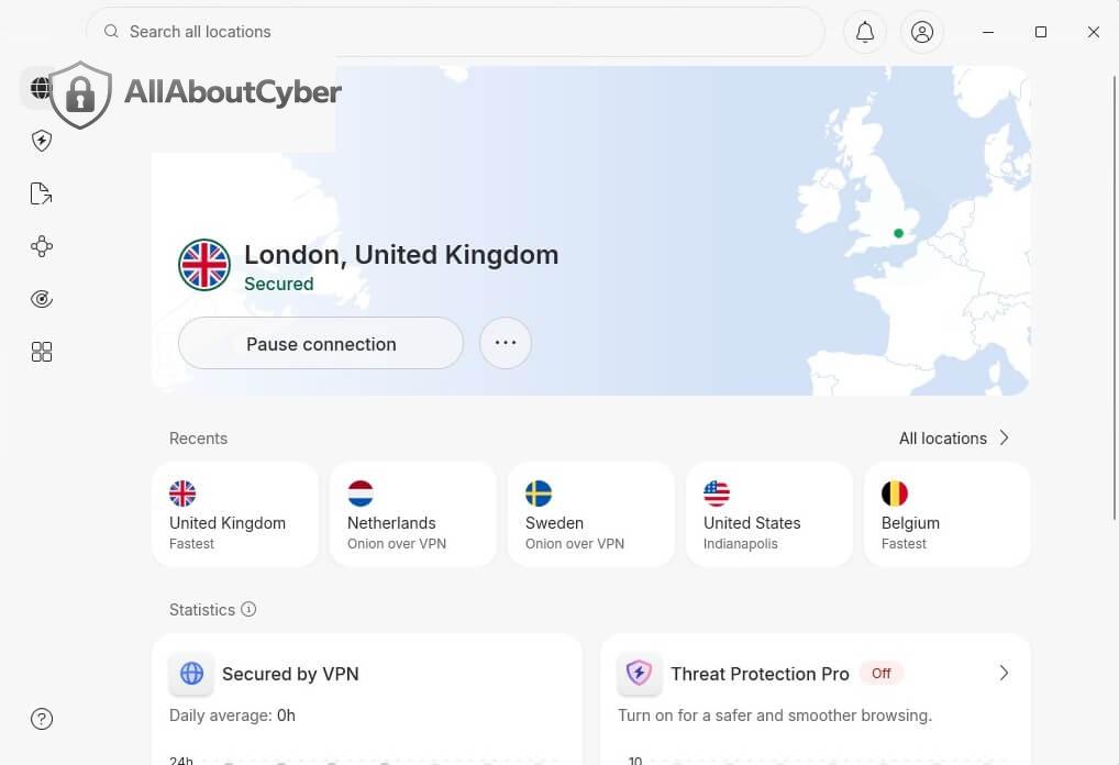 NordVPN UK IP App