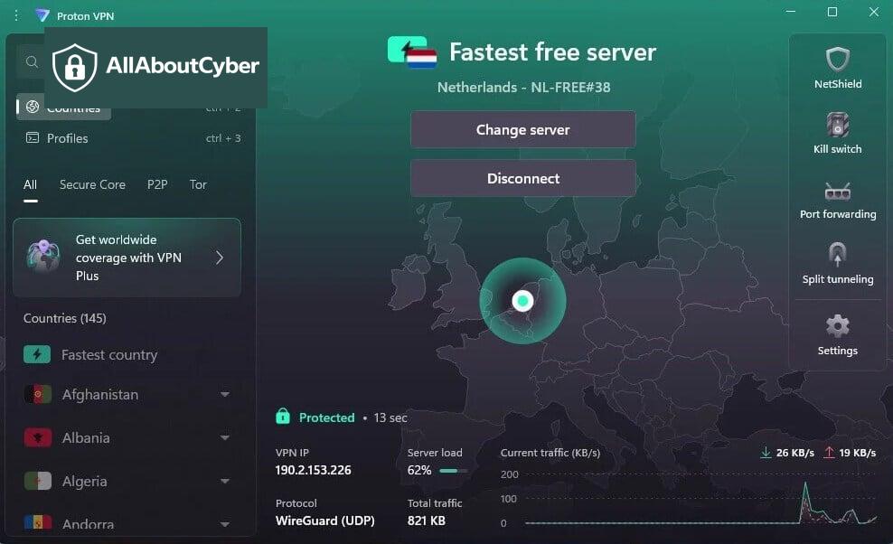 Proton VPN Free PC App