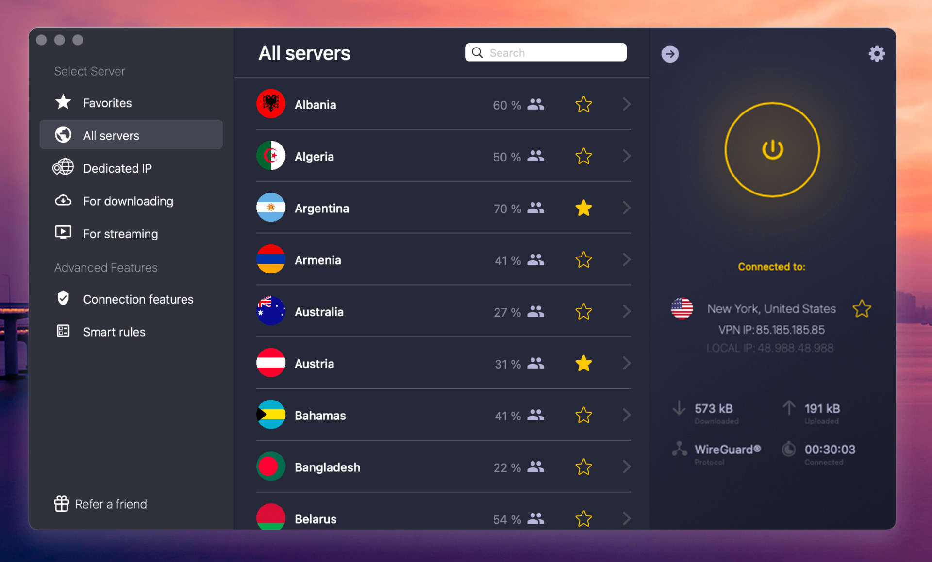 CyberGhost VPN App